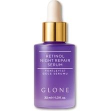 Frefly Store Glone Retinol Yenileyici Gece Serumu 30ML | Retinol, Niacinamide & Hyaluronik Asit Içeren Anti-Aging Serum