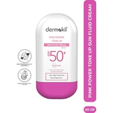Frefly Store Dermokil Pink Power Tone Up Sun Fluid Cream 50+Spf 60 gr