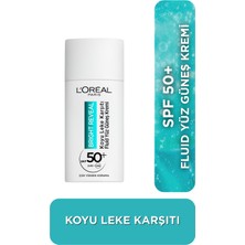 Frefly Store L'oreal Parıs Bright Reveal SPF50, Koyu Leke Karşıtı Fluid Günlük Yüz Güneş Kremi 50ML
