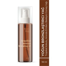 Frefly Store Brazilian Yoğun Bronzlaştırıcı Yağ 150 ml | Hızlı Emilim, Besleyici,tropikal Kokulu | Cupuaçu Yağı,