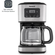 Frefly Store Homend Coffebreak 5046H Otomatik Zaman Ayarlı Xl 12 Fincan Filtre Kahve Makinesi