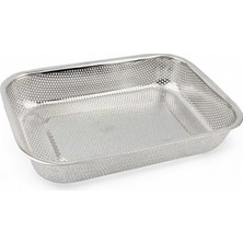 Frefly Store Paslanmaz Çelik Süzgeç, Pirinç Süzgeci 37,5cm*27,5cm