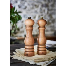 Frefly Store Peugeot Paris Antik Manuel Tuz Değirmeni, Klasik Öğütme Derecesi Ayarı, Yükseklik: 22 Cm, Ahşap/patina, Kahverengi, 30988