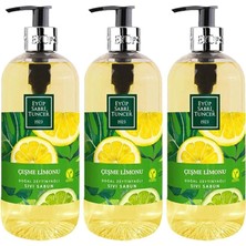 Frefly Store Eyüp Sabri Tuncer Doğal Zeytinyağlı Sıvı Sabun Çeşme Limonu 500 ml x 3 Adet