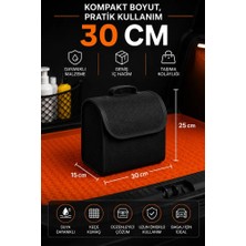 Meyzone 30 cm Araba Bagaj Çantası Oto Halı Bagaj Organizer Alet Eşya Çantası Siyah
