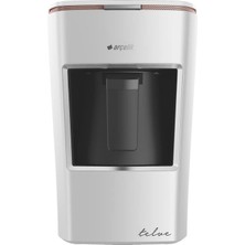 Frefly Store Telve Arçelik 3300 Beyaz Mini Türk Kahve Makinesi, Beyaz