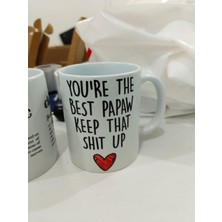 Frefly Store You're The Best Papaw Kupa - En Iyi Papaw Büyükbaba Seramik Bardak Hediyesi 325ML