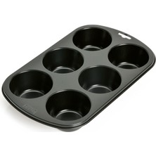 Frefly Store Kaiser Inspiration Muffinform, Für 6 Muffins, 29 x 18 cm Standardgröße, Antihaftbeschichtet, Kurze Backzeit Für Süße Und Herzhafte Rezepte
