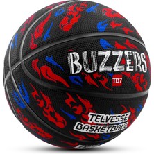 Frefly Store Telvesse TB500 Buzzers Basketbol Topu Grafiti Kauçuk Dayanıklı Deep Channel Kabartmalı No:7