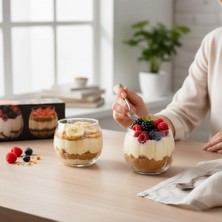 Frefly Store Odi Home 2 Adet Bal Kabağı Desenli Bardak Tatlı Meşrubat Sunum Bardağı 400 ml