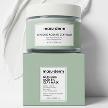 Frefly Store Maruderm Glikolik Asit%5 Gözenek Arındırıcı ve Cilt Tonu Eşitleyici Kil Maskesi – Vegan, Pürüzsüz ve Nemlendirici Arındırıcı Maske, 100 ml