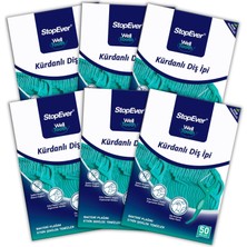 Frefly Store Stopever Nane Ferahlığı Kürdanlı Diş Ipi 6lı Paket 300 Adet (6 x 50 Adet)