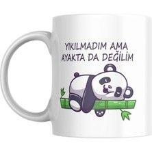 Frefly Store Yıkılmadım Ama Ayakta Da Değilim Kupa Bardak Komik Yazılı Hediyelik Çay Kahve Kupası Coffee Mug