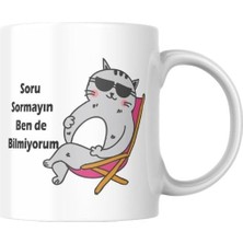 Frefly Store Soru Sormayın Baskılı Kupa Bardak Hediyelik Çay Kahve Kupası