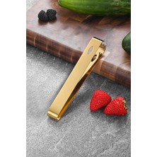 Frefly Store Çelik 16,2 cm Gold Buz ve Şeker Maşası MT128SR