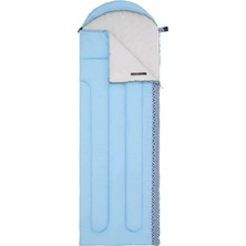 Frefly Store Naturehike L250 Zarf Tarzı Kapüşonlu Uyku Tulumu -10°c Mavi Right