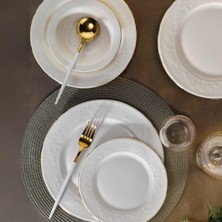 Frefly Store Aryıldız Marta Gold 6 Kişilik 30 Parça Yemek Takımı