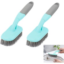 Frefly Store Aputue Temizlik Fırçası, 2 Pcs Sert Kıllı Banyo ve Mutfak Ovma Fırçası, Halı Lavabo Fayans Yüzeyler Için Asma Kancalı Dayanıklı Saplı Tasarım, Etkili Hijyen Sağlayan Çok Amaçlı Ev Gereci