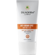 Frefly Store Duaderm Leke Karşıtı Yüz Güneş Kremi SPF50+, Vitamin C + Uva/uvb Korumalı, 50 ml