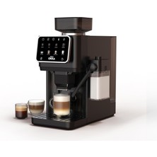Frefly Store Arzum Okka Barista Pro Tam Otomatik Kahve Makinesi, Otomatik Espresso Makinesi, 2 x 15 Bar Çift Kazan Sistemi, Retina Ekran, 7 Kademeli Değirmen ve Kendi Kendine Test Teknolojisi