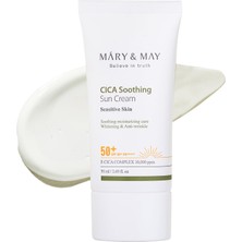 Frefly Store Mary&may Cica Soothing Sun Cream/yatıştırıcı Güneş Kremi Spf 50+ Pa++++ 50 ml