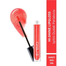 Frefly Store Reva Sweed Red Işıltılı Dudak Parlatıcısı - Hi-Shine Lip Gloss - No: 206 - Vegan & Temiz Içerik