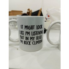 Frefly Store Rock Climbing Kupa - Tırmanma Sporu Komik Seramik Bardak Sporcu Hediyesi 325ML
