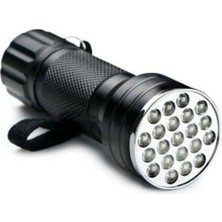Frefly Store Gaman Uv Işık El Feneri, 21 LED Ultraviyole Mor Işık, Para ve Kimlik Kontrol Cihazı