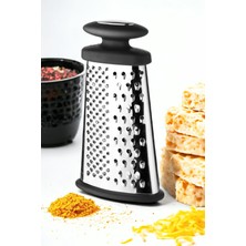 Frefly Store Deconox Paslanmaz Çelik Yassı Tutmalı Rende, 3 Yönlü Rendeleme Yassı Tasarım 24 * 11 * 4cm