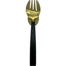 Frefly Store Gold Siyah, Paslanmaz Çelik, Salata Maşası, Bpa Free, 1 Adet