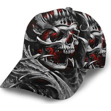 Frefly Store Valkyrie Kuru Kafa Şapka Street Style Unisex Ayarlanabilir Baseball Cap Beyzbol Şapkası Kurukafa