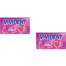 Frefly Store Vivident 45 Dakika Ahududu Aromalı Şekersiz-Tatlandırıcılı Şerit Sakız 26G (2 Adet)