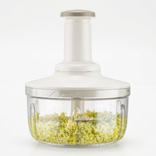 Frefly Store Orret Home 3 Bıçaklı Basmalı Rondo Doğrayıcı Manuel El Rondosu Paslanmaz Çelik Bıçaklı Soğan Doğrayıcı Sebze Meyve Salata Püre Havuç Doğrayıcı Pratik Mutfak Rondosu Şeffaf Hazneli El Blender (Asorti)
