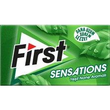 Frefly Store First Sensations Yeşil Nane Aromalı Sakız 27 Gr, 12’li Paket