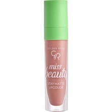 Frefly Store Golden Rose Miss Beauty Stay Matte Lipcolor Ruj No: 02WARM Kiss