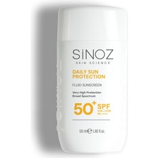 Frefly Store SINOZSPF50+ Günlük Kullanım Sıvı Yüz Güneş Kremi 50ML - Yeni Nesil Güneş Filtreleri- Hibrit Formül-Pa++++