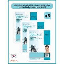 Frefly Store Dermal Arındırıcı, Nemlendirici ve Yumuşatıcı Deniz Yosunu Özlü Kolajen Maske 23 gr 3 Adet