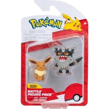 Frefly Store Pokémon PKW3577 Battle Figure Pack - Mauzinger & Evoli, Resmi Detaylı Figürler, Her Biri 5 cm