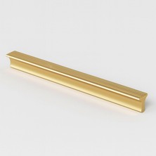 Frefly Store Foça Gold Metal 320 mm Uzun Mobilya Kolu Çekmece Dolap Kulpları Mutfak Dolabı Kapak Kulbu