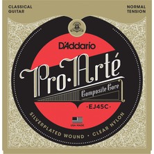 Frefly Store Daddarıo EJ45C Klasik Gitar Tel Seti, Pro-Arte, Composıte Core, S