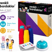 Frefly Store Renkli Bardaklar Zeka Oyunu