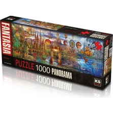 Frefly Store Ks Games 1000 Parça Panoramik Puzzle Fantasticciro Marchetti
