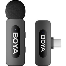 Frefly Store Boya BY-V10 Type-C Kompakt Kablosuz Yaka Mikrofonu (Yeni Versiyon)