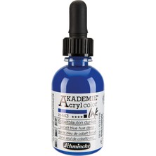 Frefly Store Schmincke Akademie Akrilik Mürekkep 50 ml 443 Cobalt Blue Hue Deep