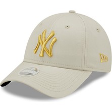 Frefly Store New Era Kadın Wmns Metallıc Logo 9forty Neyyan Şapka, Bej, Standart