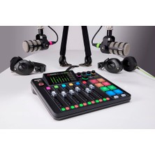 Frefly Store Rode Rodecaster Pro Iı Podcasting, Akış, Müzik Üretimi ve Içerik Oluşturma Için Hepsi Bir Arada Üretim Çözümü, Siyah