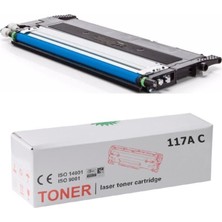 Frefly Store Hp Uyumlu W2071A (117A) Mavi Çipli Muadil Toner