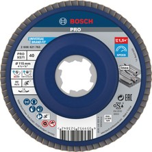 Frefly Store Bosch Professional Accessories 115 mm X-Lock Yelpaze Taşlama Diski Bfm Fibertragp