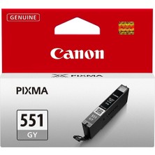 Frefly Store Canon CLI-551 Gy Orijinal Gri Mürekkep Kartuşu 6512B001