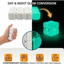 Frefly Store Fidget Cube Stres Küpü - ( Glow ) - 6 Fonksiyonlu Odaklanma ve Zihin Egzersizi